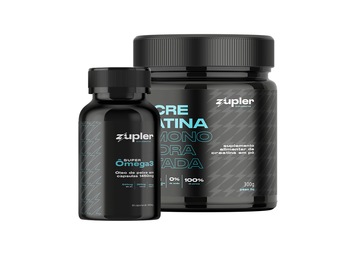KIT 2 Unidades Creatima 300g + Omega 3 - 90 caps
